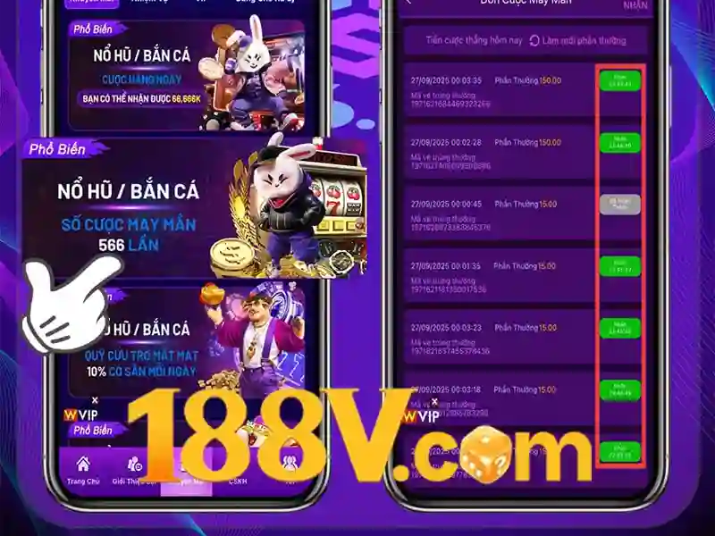 nhận thưởng 188v – Trải nghiệm và đánh giá